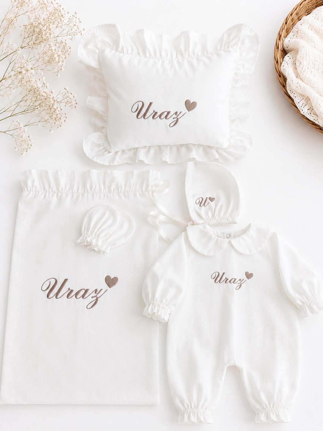 COTTON - Personalisiertes Baby-Set aus Baumwolle