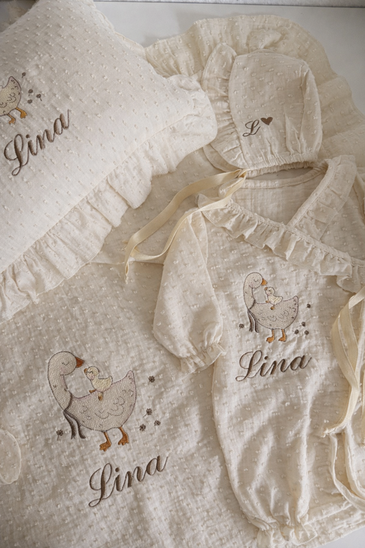 LILY - Babyset mit Gänsemotiv