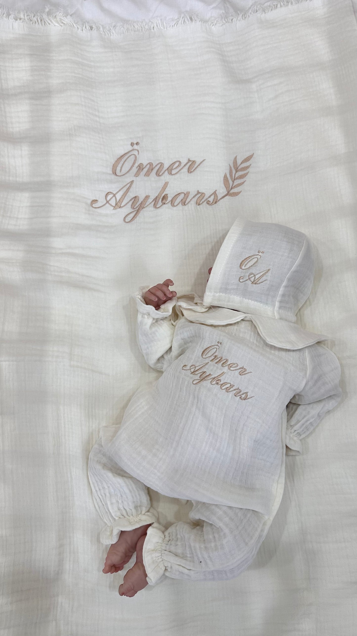 MUSSELIN Personalisiertes Baby-Set