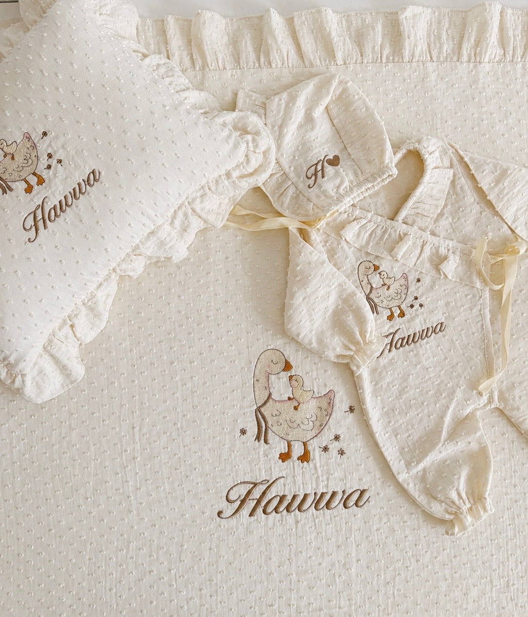 LILY - Babyset mit Gänsemotiv