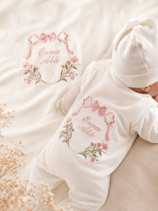 JERSEY - Babyset mit Blumen