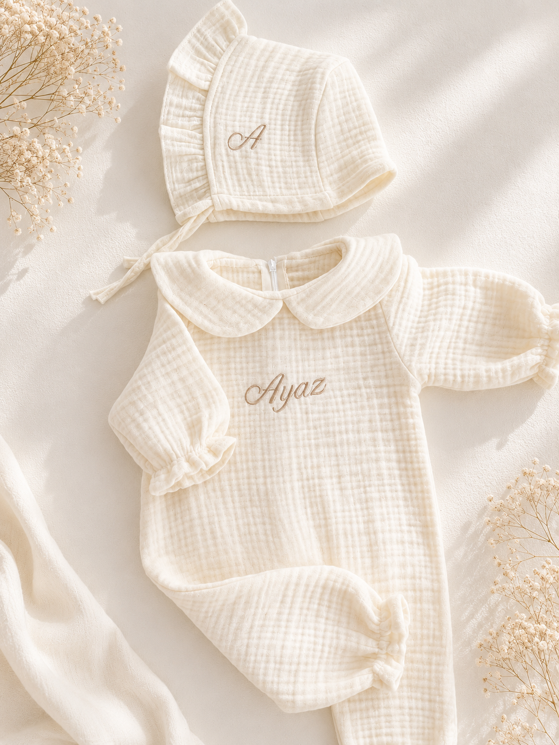 MUSSELIN Personalisiertes Baby-Set