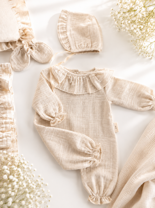 LINEN - Leinen-Musselin Set – personalisierbar