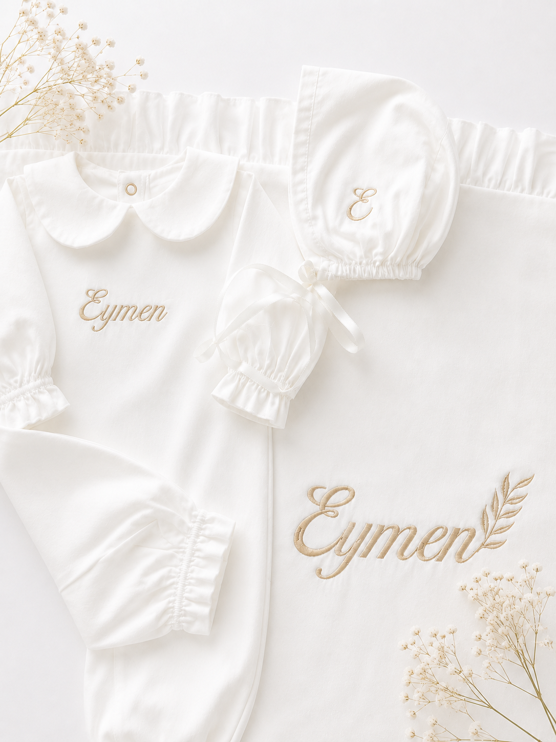 COTTON - Personalisiertes Baby-Set aus Baumwolle