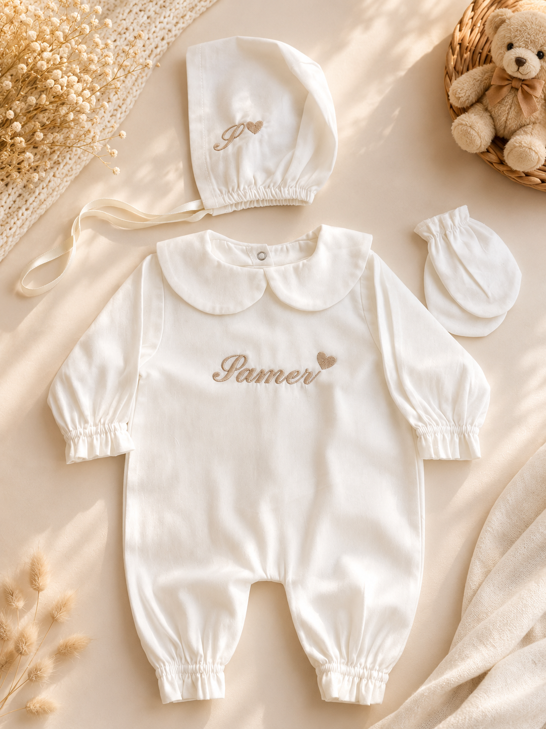 COTTON - Personalisiertes Baby-Set aus Baumwolle
