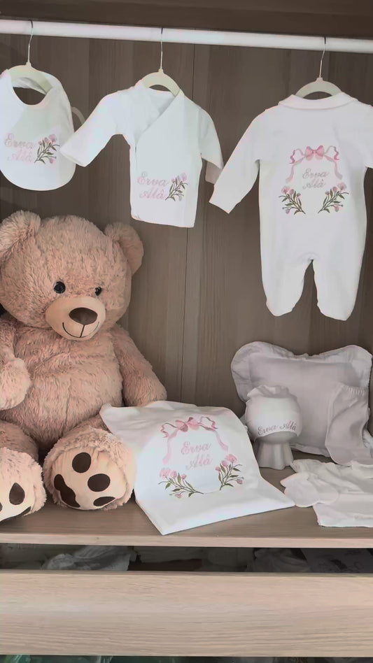 JERSEY - Babyset mit Blumen